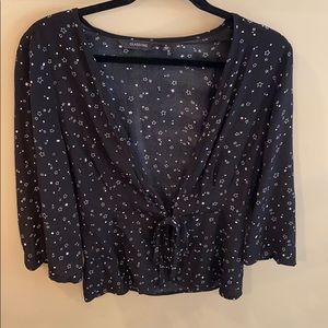 Glassons Navy Star Cardigan Size 8
